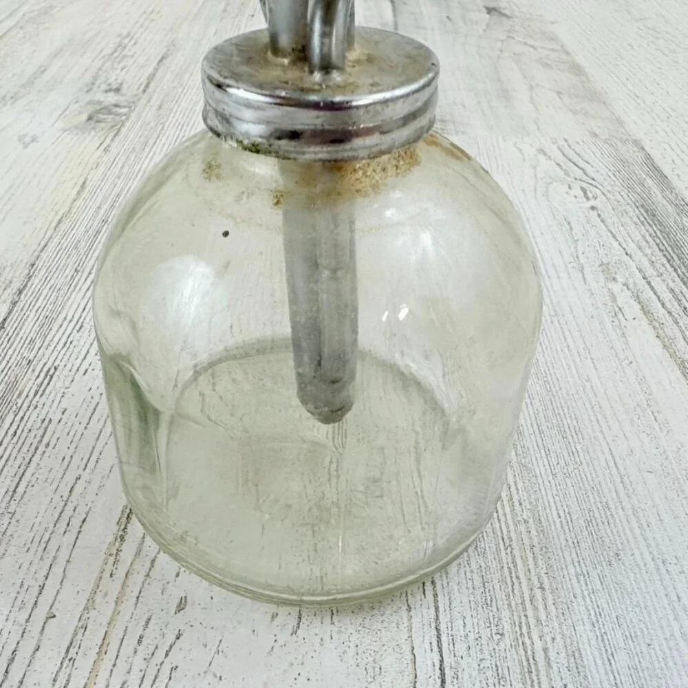 Vintage Glass Chrome Plant Mister Spray Bottle Plant Spritzer Taiwan